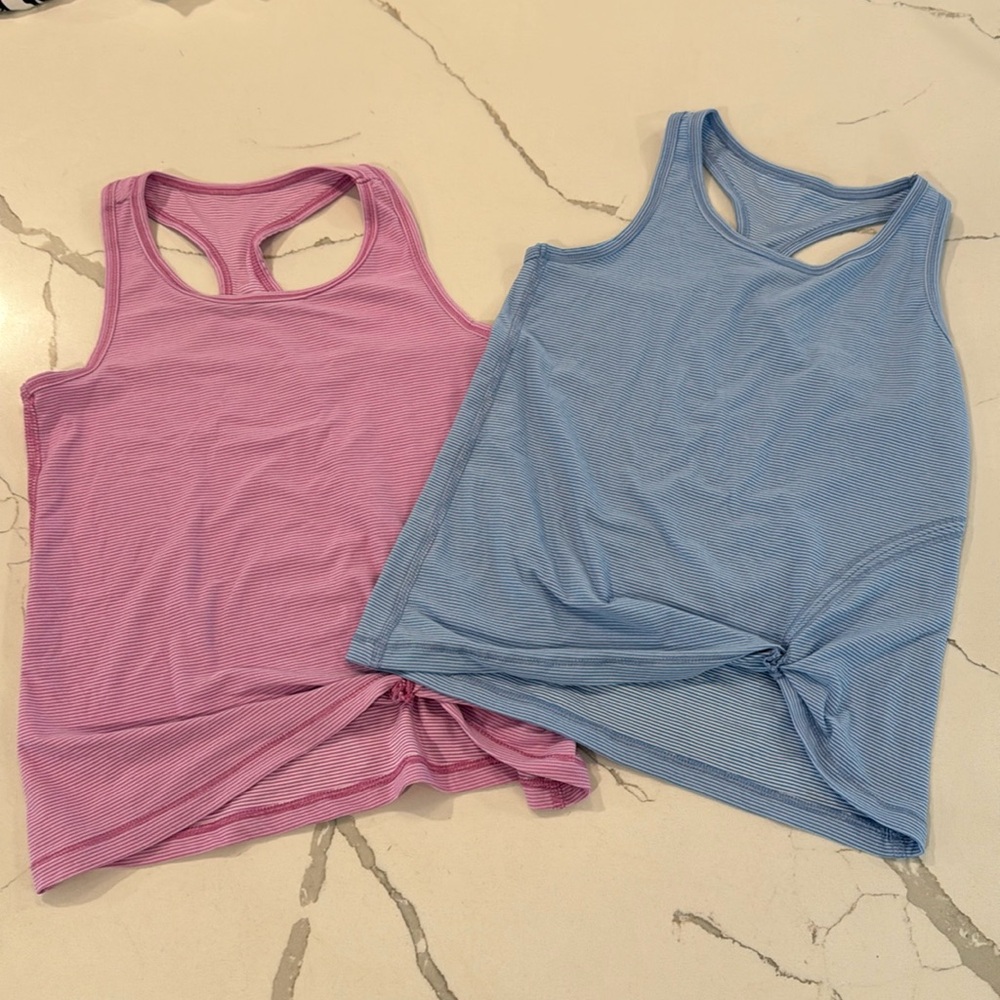 2 Girls Athletic Tanks